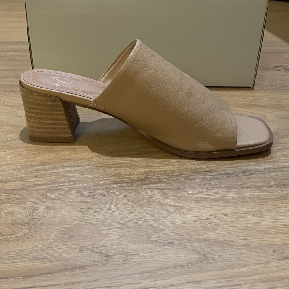 Joie Olympia Block Heel Open Toe Sandal Mule - Picture 2 of 5